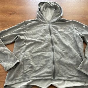 MLB Nike Gray Zip Up Drifit Hoodie